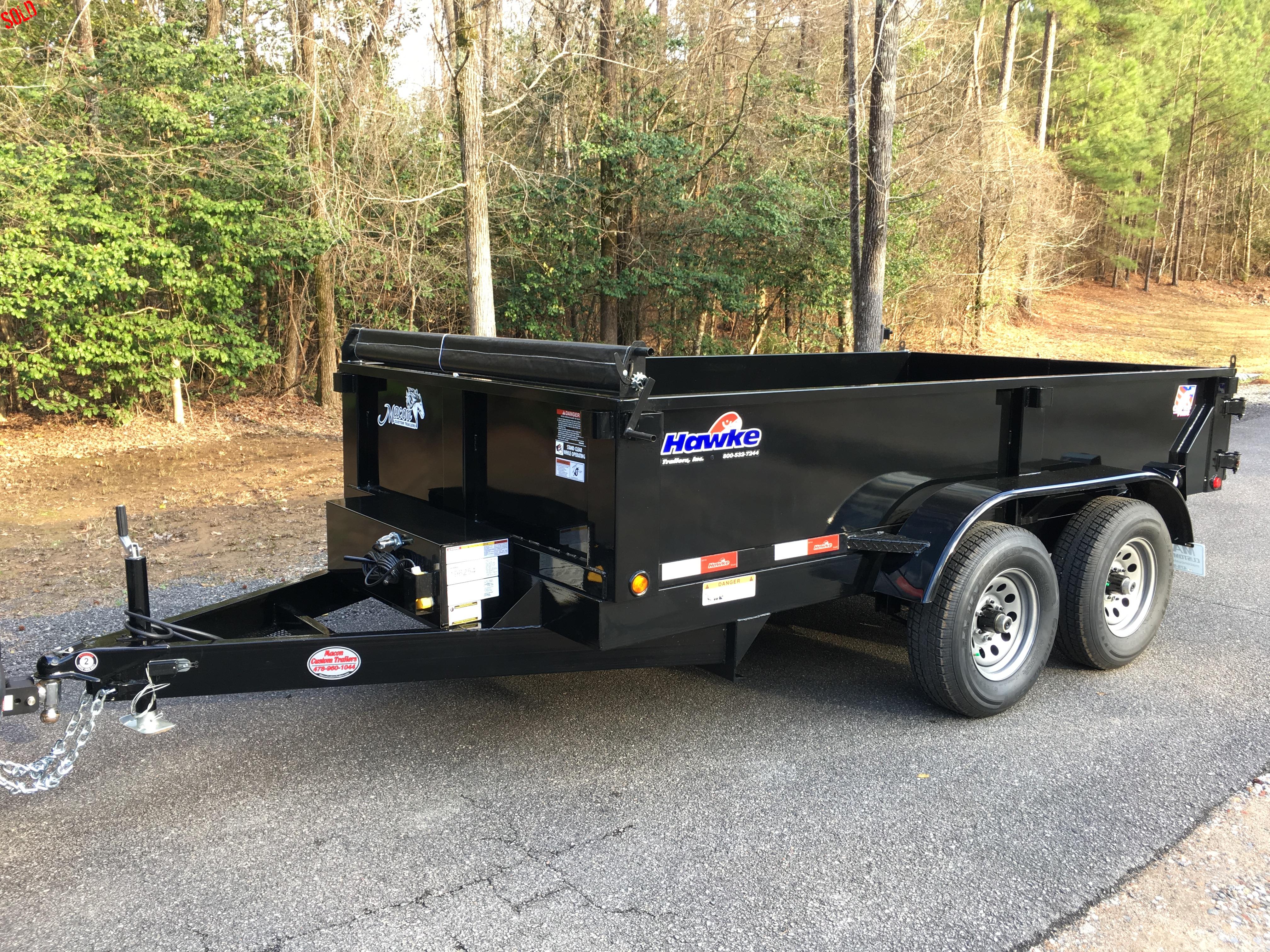 Macon Custom Trailers And Golf Carts Hawke 6ft X 12ft Dump