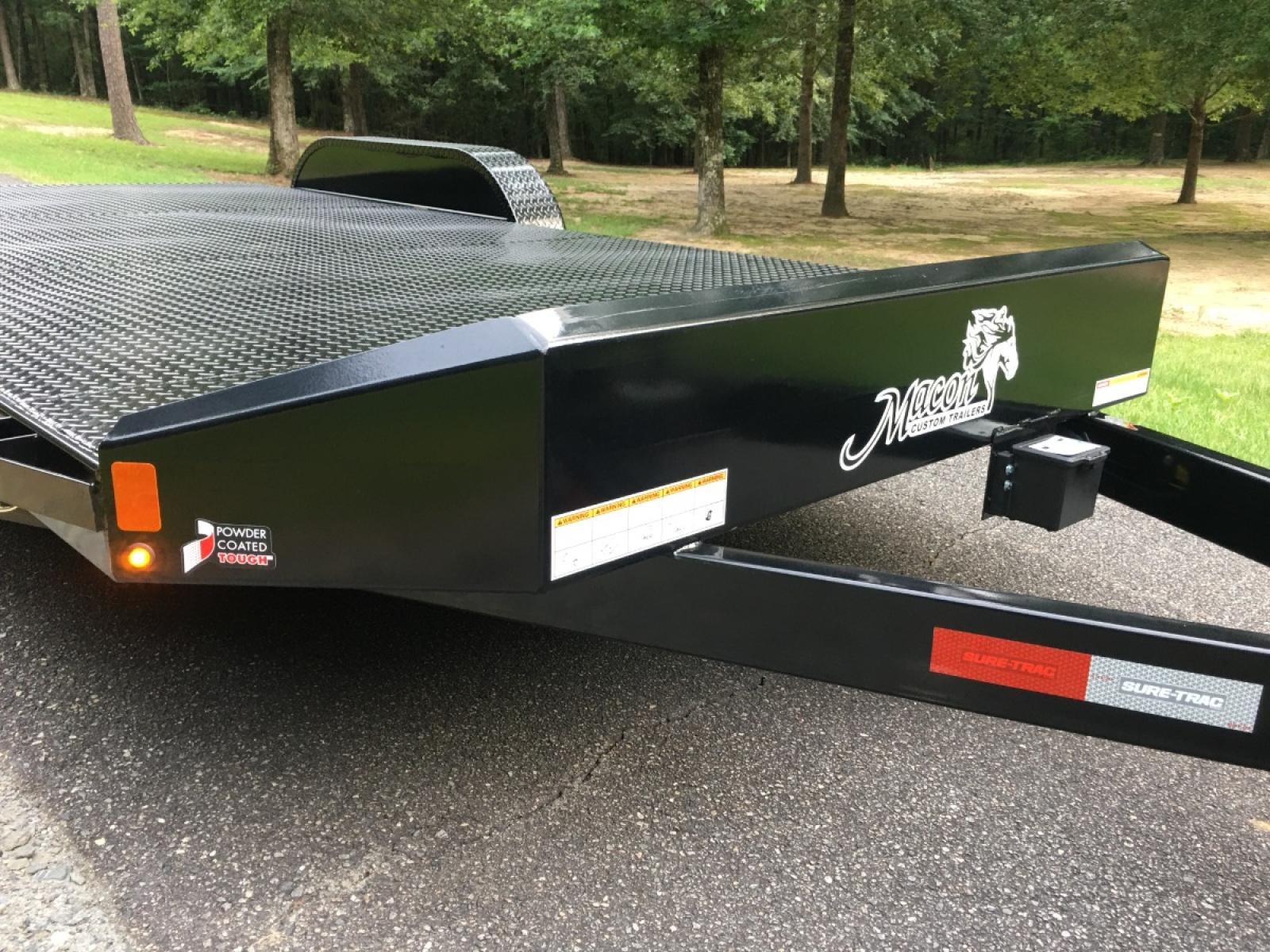 2022 Black Sure-Trac 7ft X 18ft Tandem , located at 1330 Rainey Rd., Macon, 31220, (478) 960-1044, 32.845638, -83.778687 - New Deluxe Sure Trac Brand 7ft X 18ft All Steel Car Hauler Trailer. 7ft Wide and 18ft Long, Including the 48