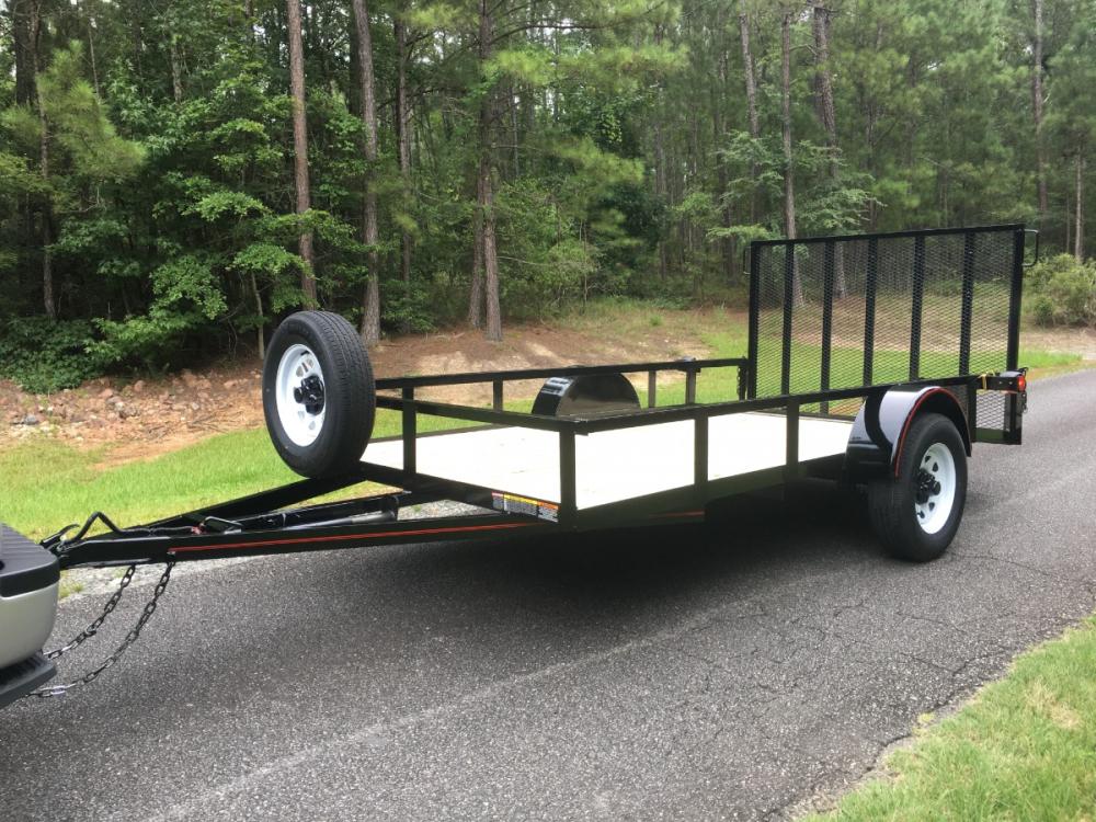 2021 Black Macon Custom Trailers 6ft X 10ft Deluxe , located at 1330 Rainey Rd., Macon, 31220, (478) 960-1044, 32.845638, -83.778687 - Heavy Duty 6ft X 10ft Utility Trailer with 24