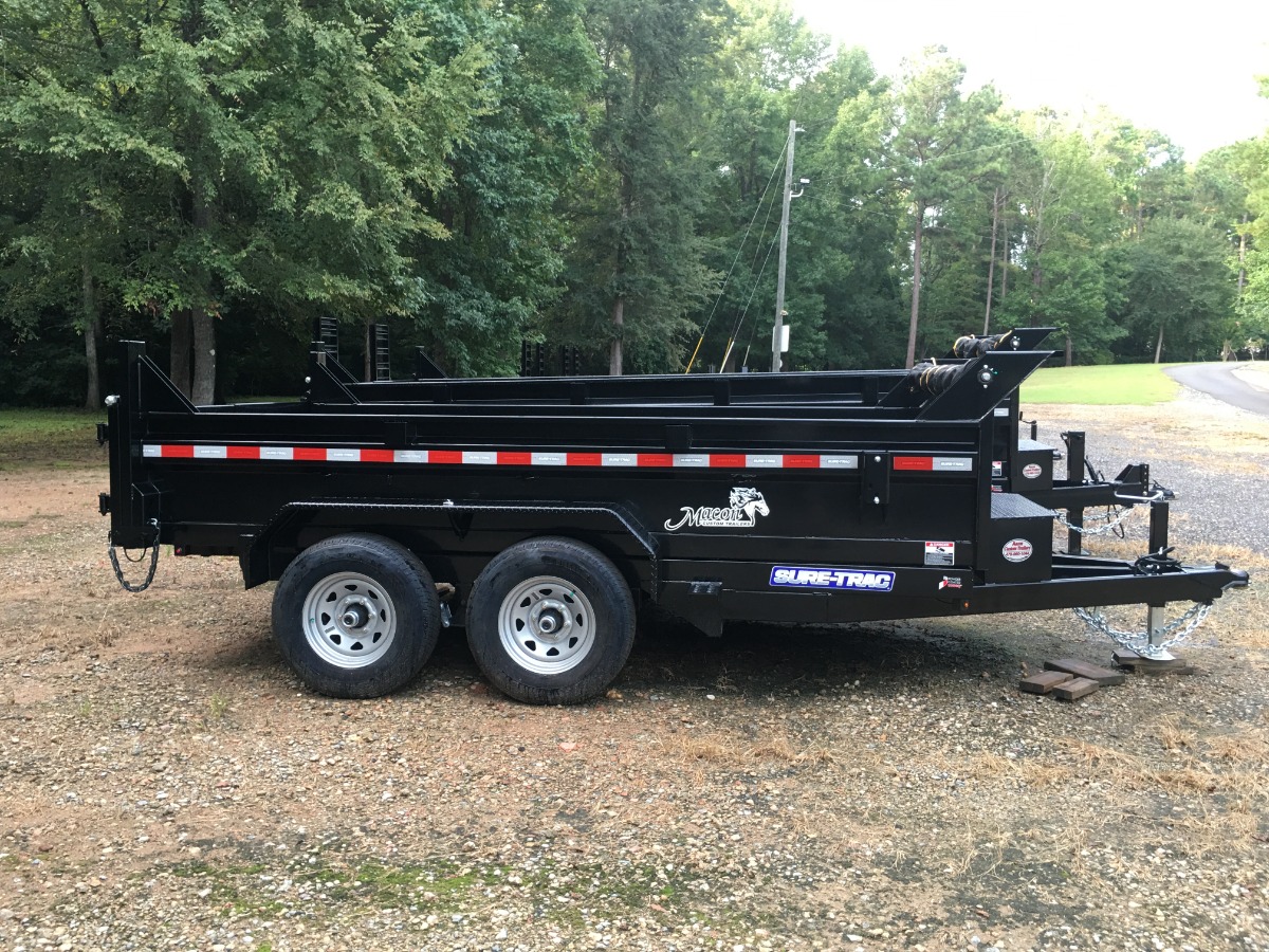 photo of 6ft X 12ft Sure Trac 5 Ton Dump Trailer, Loading Ramps, Tarp, Powder Coated Steel! Awesome!