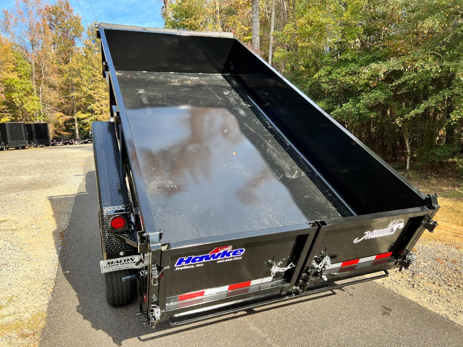 2022 Black Hawke 7ft X 14ft Tandem , located at 1330 Rainey Rd., Macon, 31220, (478) 960-1044, 32.845638, -83.778687 - Brand New 6 Ton 2022 Model Hawke Brand, 7ft X 14ft Dump Trailer! Hawke Dump Trailers are Really Awesome & Heavy Duty! This Fantastic Quality is Seen Everywhere You Look! 24" Tall Solid Steel Plate Walls are Heavy Duty! Full Length Heavy Duty Tarp! 6 Ton Total Capacity, or 12,000lbs! This Fanta - Photo #10