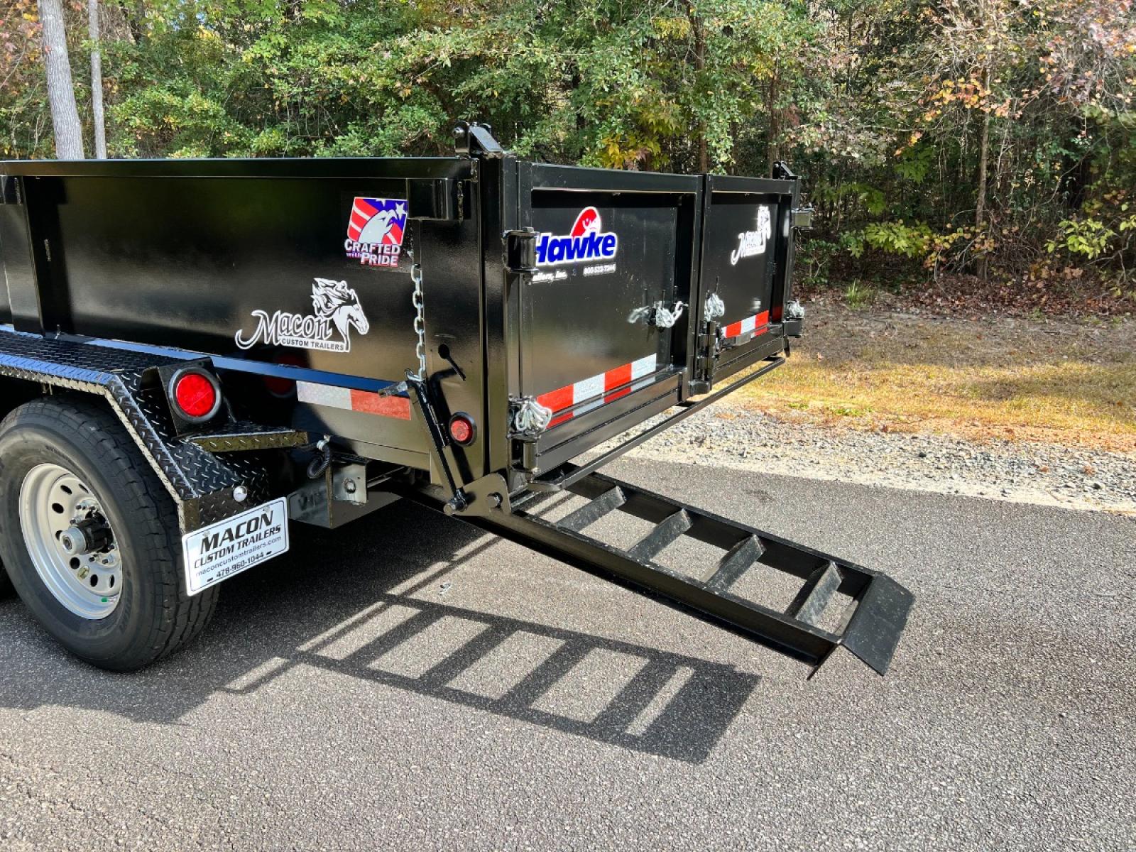 2022 Black Hawke 7ft X 14ft Tandem , located at 1330 Rainey Rd., Macon, 31220, (478) 960-1044, 32.845638, -83.778687 - Brand New 6 Ton 2022 Model Hawke Brand, 7ft X 14ft Dump Trailer! Hawke Dump Trailers are Really Awesome & Heavy Duty! This Fantastic Quality is Seen Everywhere You Look! 24" Tall Solid Steel Plate Walls are Heavy Duty! Full Length Heavy Duty Tarp! 6 Ton Total Capacity, or 12,000lbs! This Fanta - Photo #11