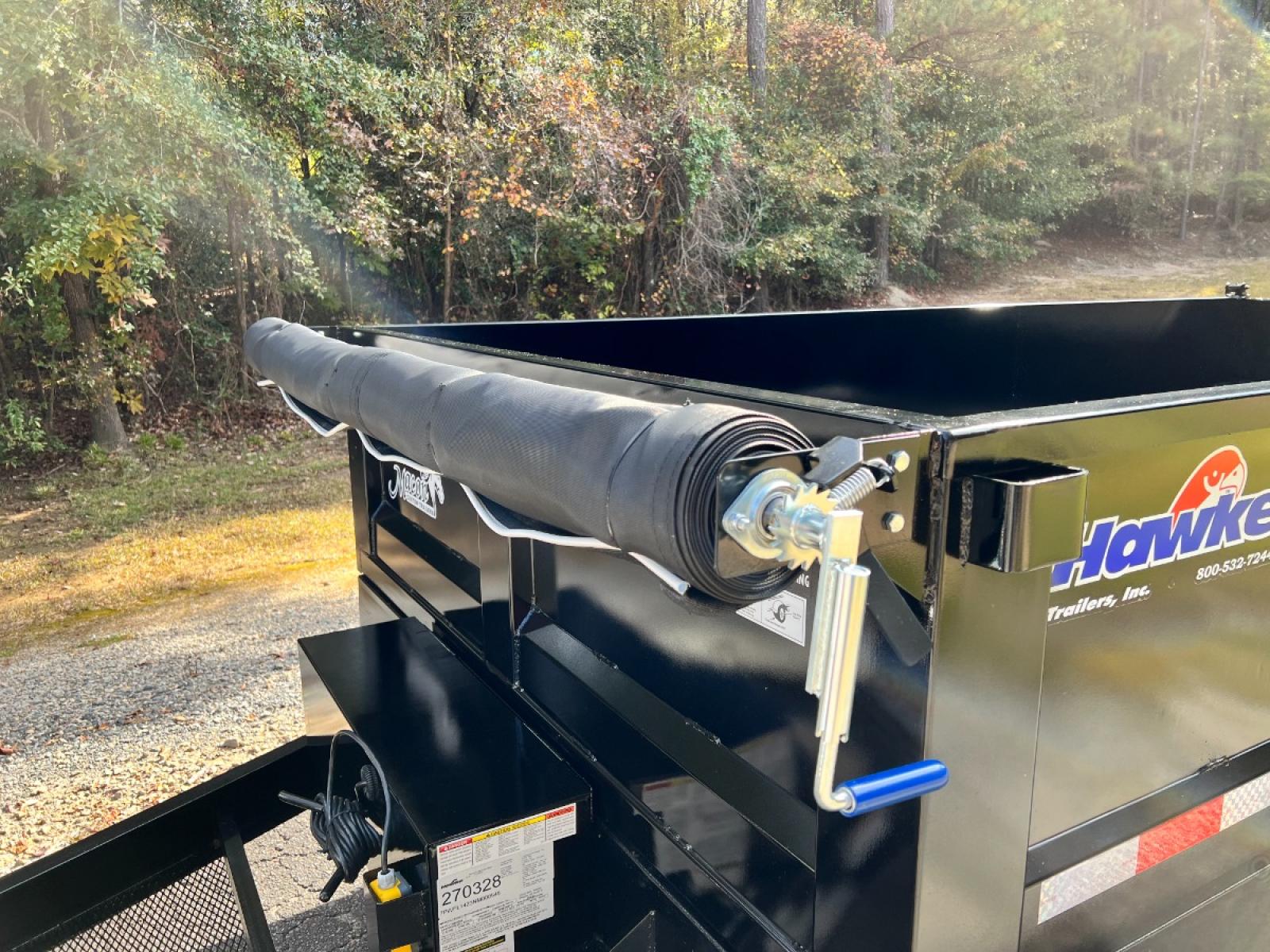 2022 Black Hawke 7ft X 14ft Tandem , located at 1330 Rainey Rd., Macon, 31220, (478) 960-1044, 32.845638, -83.778687 - Brand New 6 Ton 2022 Model Hawke Brand, 7ft X 14ft Dump Trailer! Hawke Dump Trailers are Really Awesome & Heavy Duty! This Fantastic Quality is Seen Everywhere You Look! 24" Tall Solid Steel Plate Walls are Heavy Duty! Full Length Heavy Duty Tarp! 6 Ton Total Capacity, or 12,000lbs! This Fanta - Photo #7