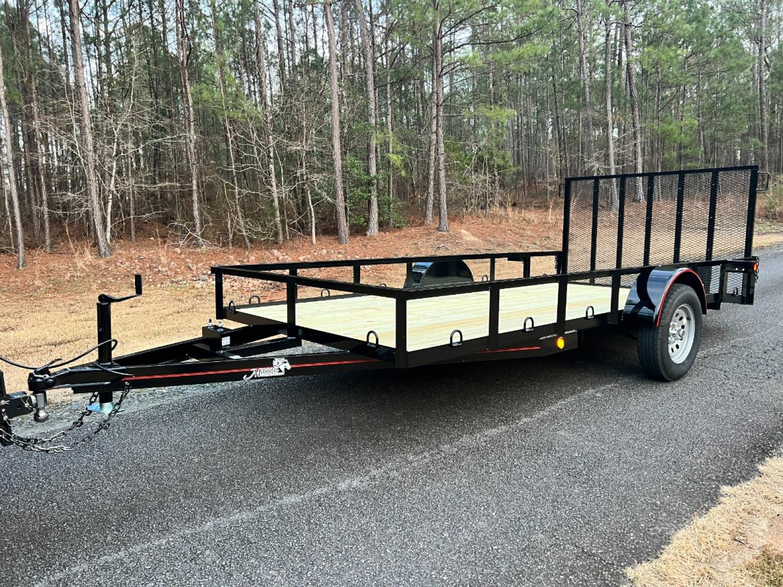 2023 Black Macon Custom Trailers 6.5ft X 14ft Utility , located at 1330 Rainey Rd., Macon, 31220, (478) 960-1044, 32.845638, -83.778687 - 6ft 6" Wide X 14ft Long Utility Trailer is Really Loaded Out! 24" Beavertail Floor at the Rear, Makes it Easy to Load! Haul Lawn Tractor, Lawn Mowers, Landscaping Equipment, Water Tanks, ATV's, Etc. 3,500 lb Axle, 7 Pin Connector Heavy Duty with 2" X 3" Angle Iron Floor Joists! Most Companies - Photo #0