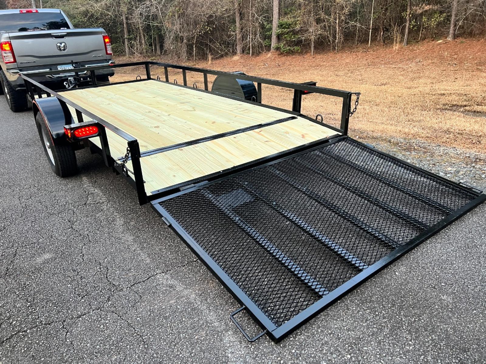2023 Black Macon Custom Trailers 6.5ft X 14ft Utility , located at 1330 Rainey Rd., Macon, 31220, (478) 960-1044, 32.845638, -83.778687 - 6ft 6" Wide X 14ft Long Utility Trailer is Really Loaded Out! 24" Beavertail Floor at the Rear, Makes it Easy to Load! Haul Lawn Tractor, Lawn Mowers, Landscaping Equipment, Water Tanks, ATV's, Etc. 3,500 lb Axle, 7 Pin Connector Heavy Duty with 2" X 3" Angle Iron Floor Joists! Most Companies - Photo #12