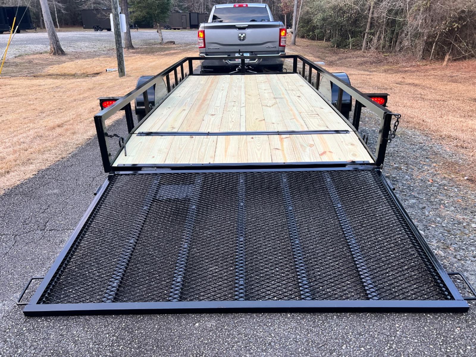 2023 Black Macon Custom Trailers 6.5ft X 14ft Utility , located at 1330 Rainey Rd., Macon, 31220, (478) 960-1044, 32.845638, -83.778687 - 6ft 6" Wide X 14ft Long Utility Trailer is Really Loaded Out! 24" Beavertail Floor at the Rear, Makes it Easy to Load! Haul Lawn Tractor, Lawn Mowers, Landscaping Equipment, Water Tanks, ATV's, Etc. 3,500 lb Axle, 7 Pin Connector Heavy Duty with 2" X 3" Angle Iron Floor Joists! Most Companies - Photo #13