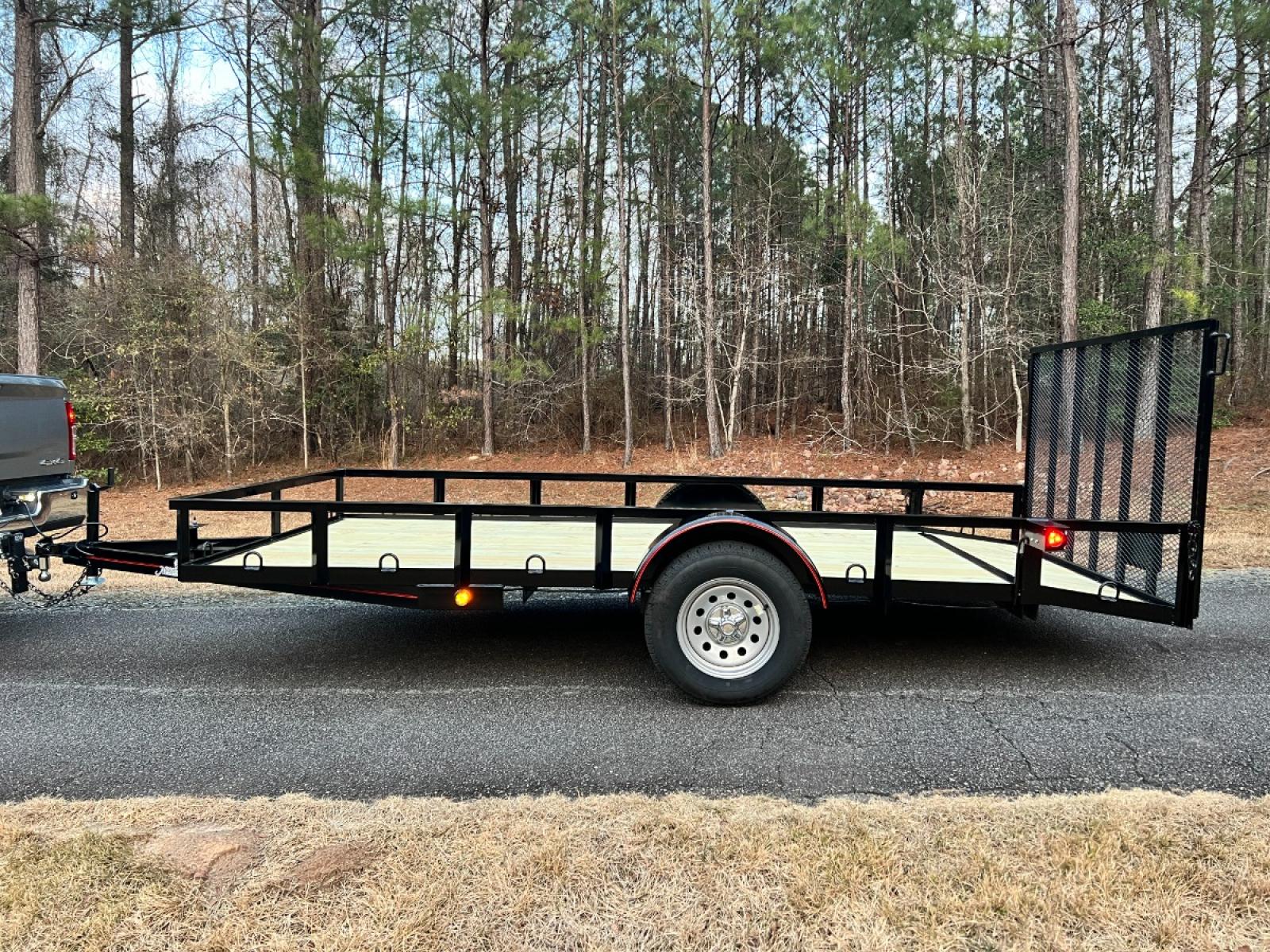 2023 Black Macon Custom Trailers 6.5ft X 14ft Utility , located at 1330 Rainey Rd., Macon, 31220, (478) 960-1044, 32.845638, -83.778687 - 6ft 6