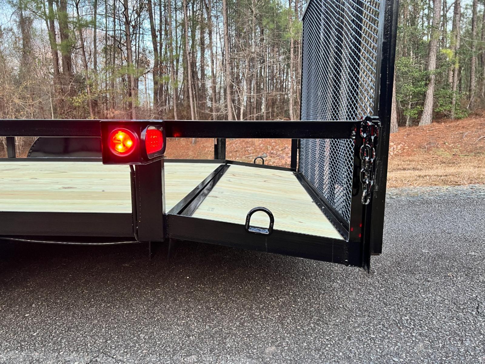 2023 Black Macon Custom Trailers 6.5ft X 14ft Utility , located at 1330 Rainey Rd., Macon, 31220, (478) 960-1044, 32.845638, -83.778687 - 6ft 6" Wide X 14ft Long Utility Trailer is Really Loaded Out! 24" Beavertail Floor at the Rear, Makes it Easy to Load! Haul Lawn Tractor, Lawn Mowers, Landscaping Equipment, Water Tanks, ATV's, Etc. 3,500 lb Axle, 7 Pin Connector Heavy Duty with 2" X 3" Angle Iron Floor Joists! Most Companies - Photo #2