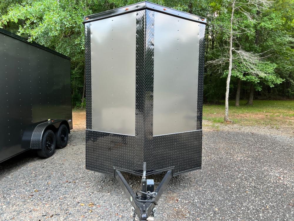 2023 Charcoal Metallic w/Black Out Pkg. Freedom Trailers 6ft X 14ft Tandem , located at 1330 Rainey Rd., Macon, 31220, (478) 960-1044, 32.845638, -83.778687 - Photo #2