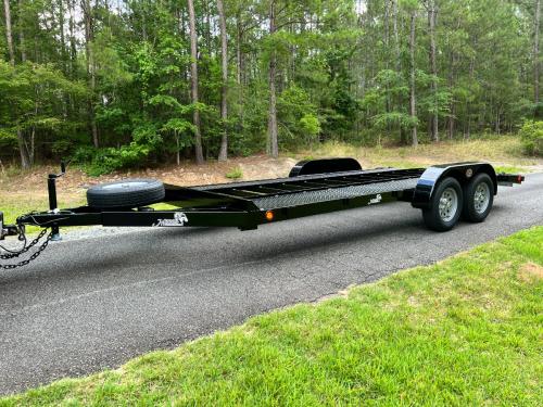 7ft X 18ft Flatbed 2 Rail Car Hauler, Awesome Trailer! 3,500lb Axles!