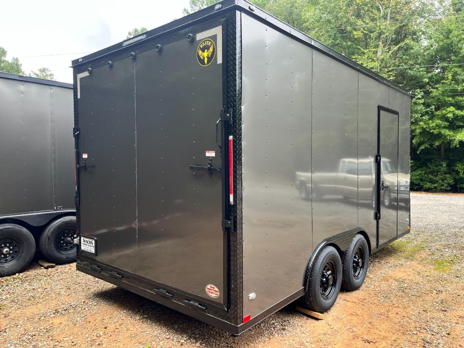 2023 .080 Charcoal Elite Cargo 8.5ft X 16ft Tandem , located at 1330 Rainey Rd., Macon, 31220, (478) 960-1044, 32.845638, -83.778687 - New 2023 Elite 8.5ft X 16ft Tandem Enclosed Cargo Trailer! Made by Elite Trailers, in Tifton, Ga! Built December 2022! This is the Best Quality Trailer Built Today, in Georgia! .080 Thick Charcoal Metallic Skin, with the Black Out Pkg Trim! One Piece Rubber Roof, on top of 7/16" OSB, for a Super - Photo #3