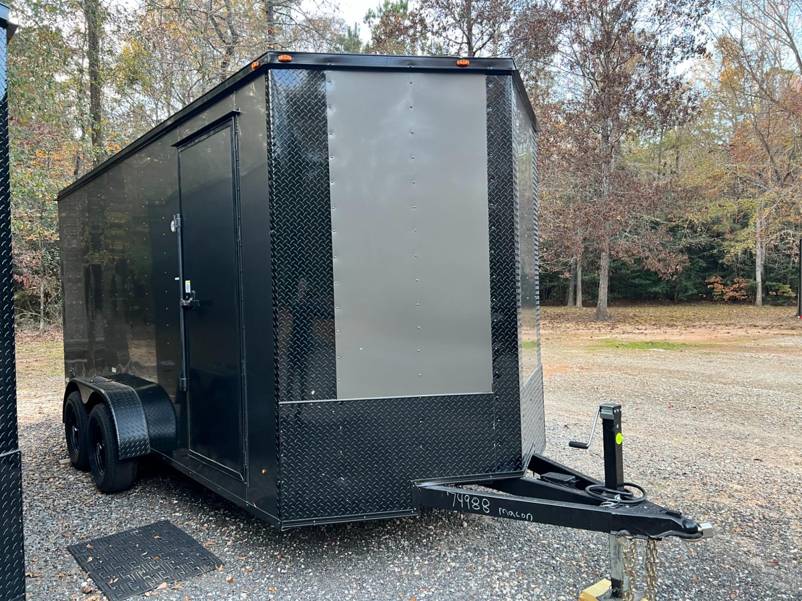 2023 .080 Charcoal Elite Cargo 7ft X 16ft Tandem 5K lb Axles! , located at 1330 Rainey Rd., Macon, 31220, (478) 960-1044, 32.845638, -83.778687 - Brand New 2023 "Top of the Line" Elite Cargo Trailer, Made in South Ga. Awesome 7ft X 16ft Tandem Enclosed Cycle Hauler & Cargo Trailer! Taller Inside Height is 7ft 6" Tall Inside & the Ramp Door Clearance is 7ft, at the Back Door! Up-Graded Larger 5k lb Dexter Brake Axles! Larger 225/75/15" 10 - Photo #1