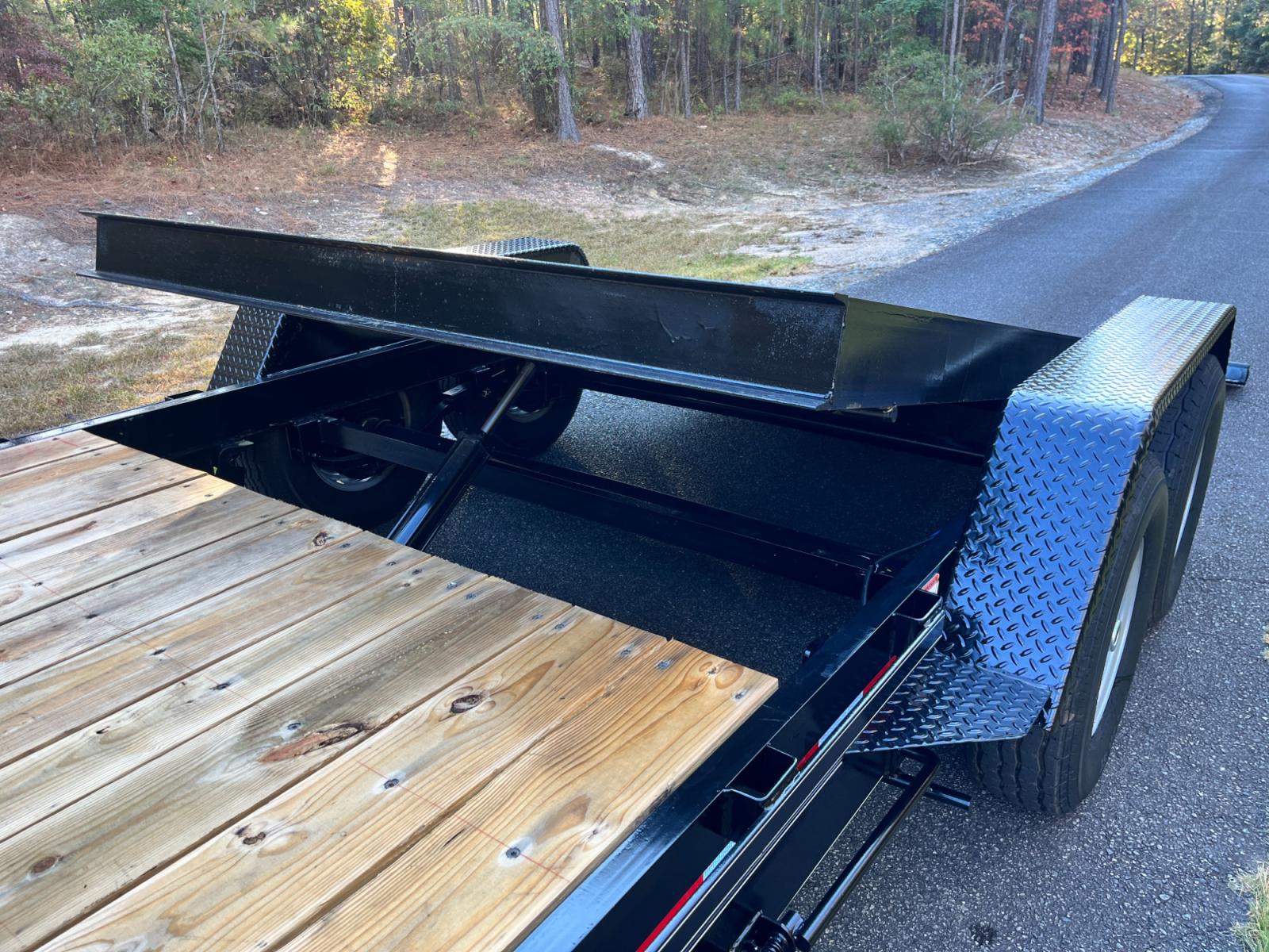 2023 Black Kaufman Trailers 7ft X 22ft Tilt Bed , located at 1330 Rainey Rd., Macon, 31220, (478) 960-1044, 32.845638, -83.778687 - Brand New 2023 Model 
