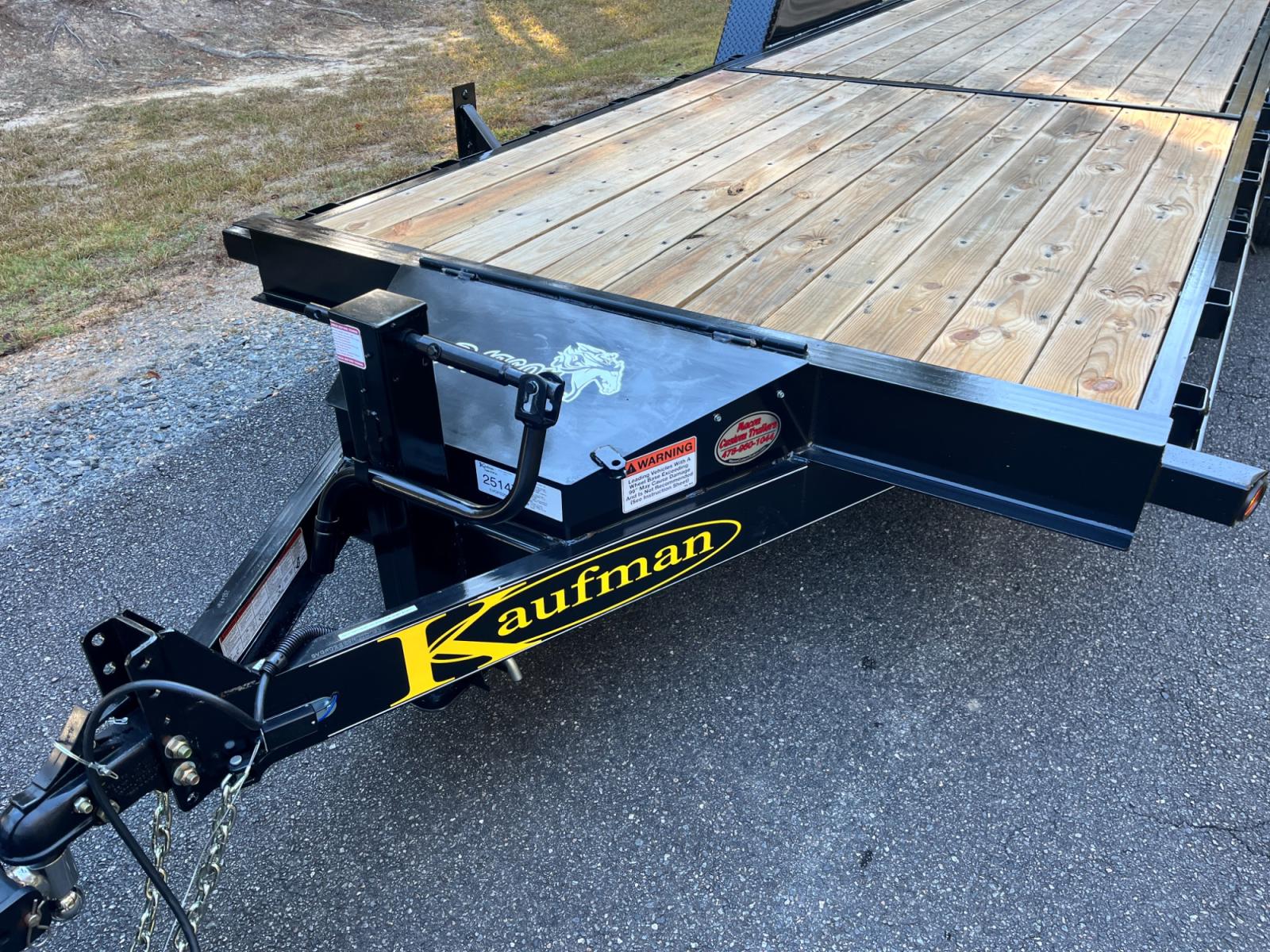 2023 Black Kaufman Trailers 7ft X 22ft Tilt Bed , located at 1330 Rainey Rd., Macon, 31220, (478) 960-1044, 32.845638, -83.778687 - Brand New 2023 Model "Top of the Line" Kaufman Brand 7ft X 22ft Includes the 14ft Tilt Bed at Rear! 8ft Fixed Front Deck! 7 Ton Tilt Bed Flatbed BobCat & Equipment Trailer! Haul Your Truck, Tractor, BobCat, Mini-Excavator, UTV's, ATV's Etc. Tandem 7,000lb Dexter Axles, Electric Brakes on Both Ax - Photo #2