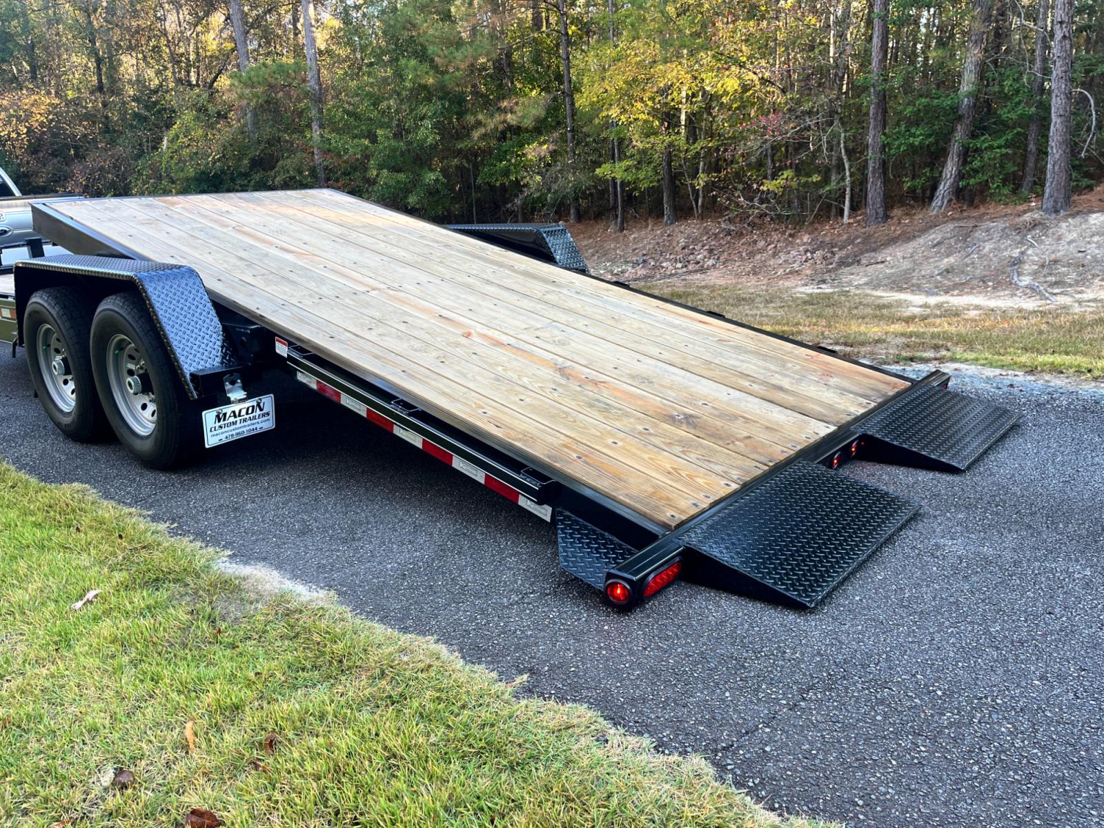 2023 Black Kaufman Trailers 7ft X 22ft Tilt Bed , located at 1330 Rainey Rd., Macon, 31220, (478) 960-1044, 32.845638, -83.778687 - Photo #7