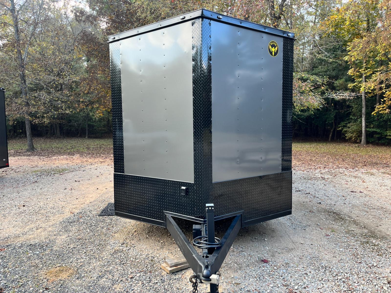 2023 .080 Charcoal Metallic w/Black Out Pkg. Elite Cargo 8.5ft X 24ft Tandem , located at 1330 Rainey Rd., Macon, 31220, (478) 960-1044, 32.845638, -83.778687 - Photo #3
