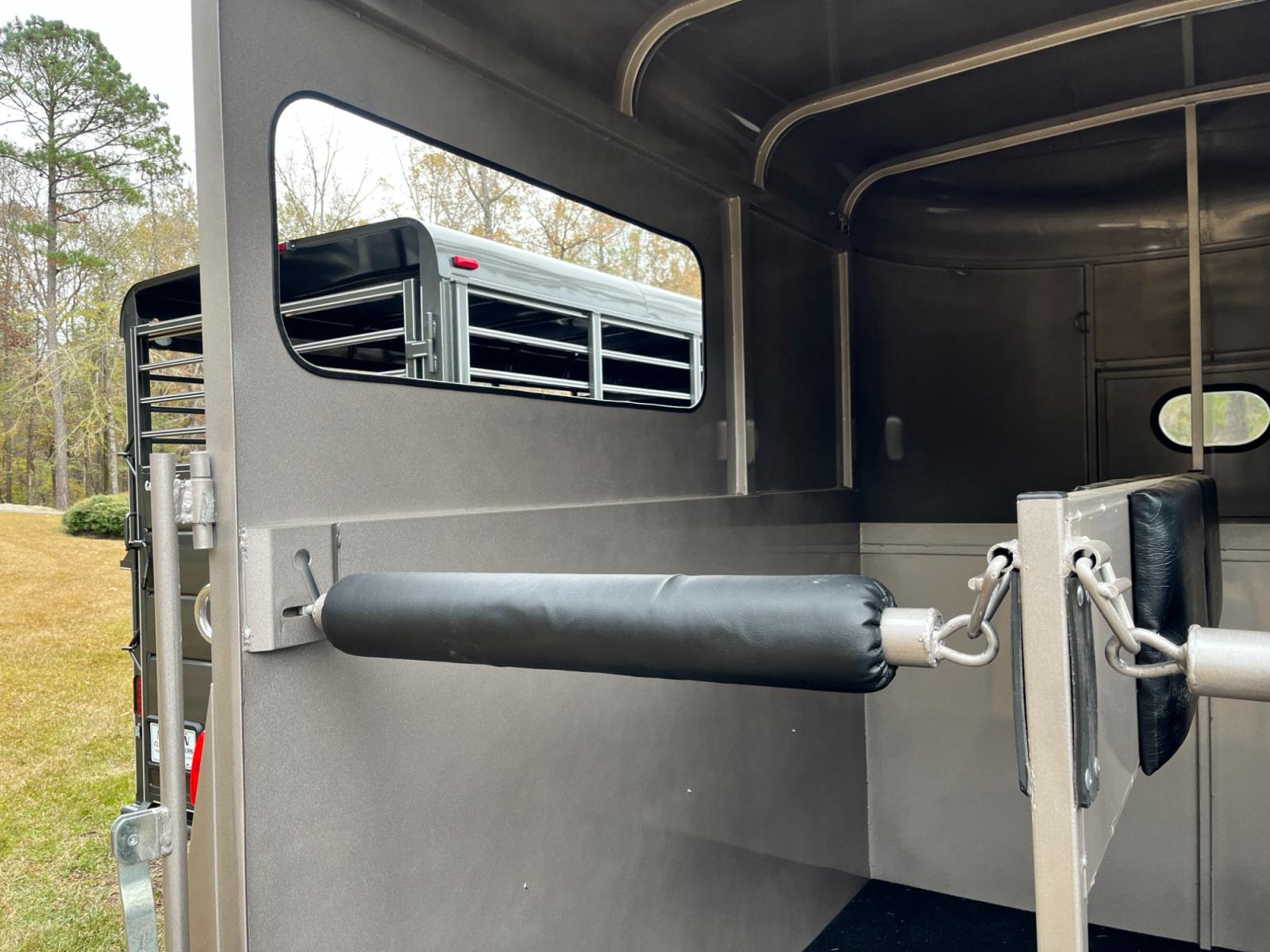 2023 Pewter Metallic Bee Trailers 2 Horse Straight Load Wrangler , located at 1330 Rainey Rd., Macon, 31220, (478) 960-1044, 32.845638, -83.778687 - Brand New Bee Brand 2 Horse Straight Load Wrangler Series Trailer. Super Deluxe 6ft X 10ft Outside Model is 7ft Tall for Larger Horses too! Made Using Rust Resistant Galvanneal Steel Made in USA! Escape Door and Huge Tack Area, w/Sliding Saddle Rack! Tandem 3,500lb Spring Axles, Both Have Electr - Photo #14