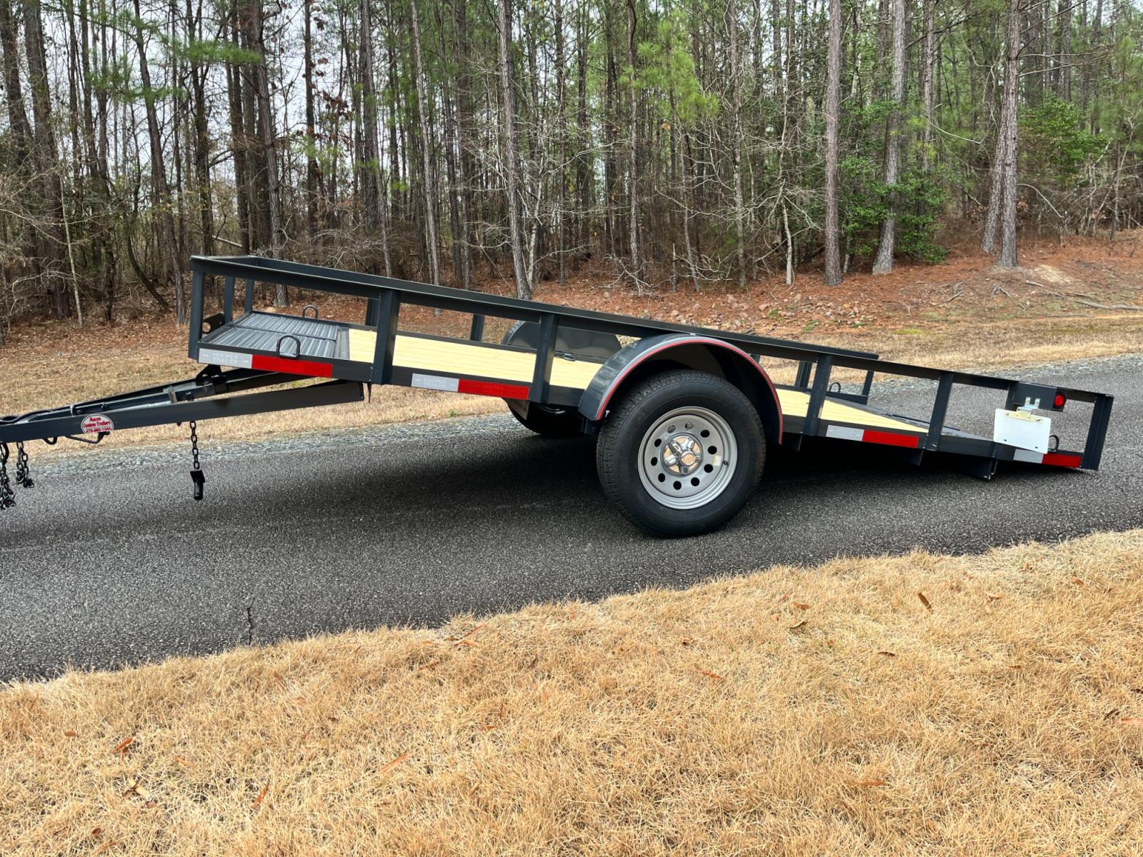 2023 Dark Gray Macon Custom Trailers 6ft X 12ft Tilt Bed , located at 1330 Rainey Rd., Macon, 31220, (478) 960-1044, 32.845638, -83.778687 - Heavy Duty Tilt Bed 6ft X 12ft Utility Trailer! Pull the Huge pin and the Trailer Tilts on its Own! 12" Tall Angle Iron Rails are 2' X 2' Size Angle Iron! This is Heavy Duty! Great for Hauling Your ATV, Golf Cart, Firewood, Mower, UTV, etc. 6ft Wide by 12ft Long Heavy Duty Trailer. Angle Iron R - Photo #0
