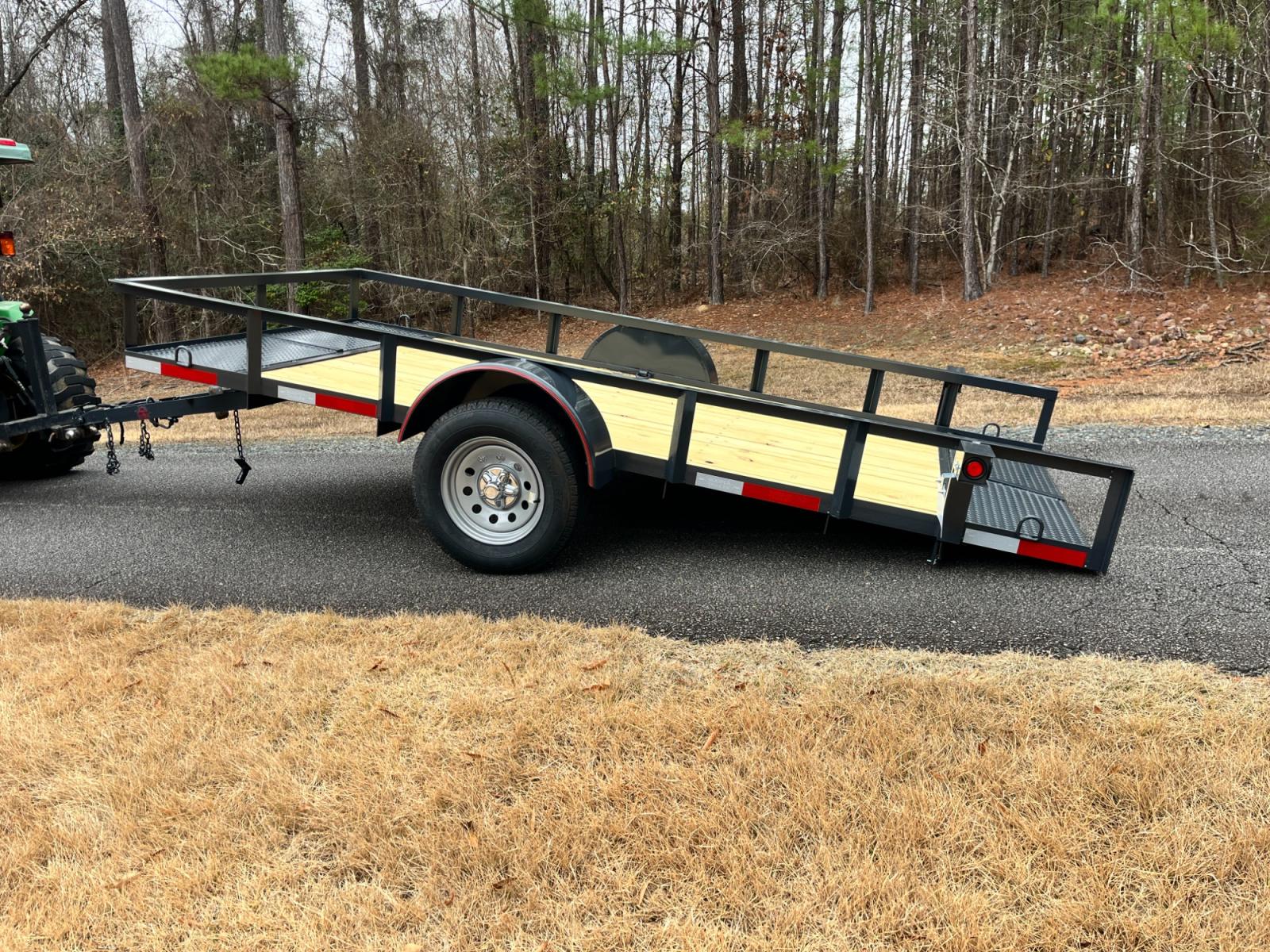 2023 Dark Gray Macon Custom Trailers 6ft X 12ft Tilt Bed , located at 1330 Rainey Rd., Macon, 31220, (478) 960-1044, 32.845638, -83.778687 - Heavy Duty Tilt Bed 6ft X 12ft Utility Trailer! Pull the Huge pin and the Trailer Tilts on its Own! 12" Tall Angle Iron Rails are 2' X 2' Size Angle Iron! This is Heavy Duty! Great for Hauling Your ATV, Golf Cart, Firewood, Mower, UTV, etc. 6ft Wide by 12ft Long Heavy Duty Trailer. Angle Iron R - Photo #12