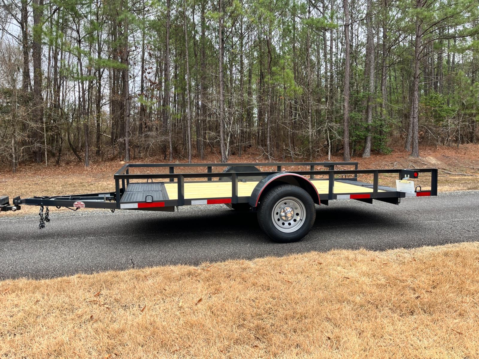 2023 Dark Gray Macon Custom Trailers 6ft X 12ft Tilt Bed , located at 1330 Rainey Rd., Macon, 31220, (478) 960-1044, 32.845638, -83.778687 - Heavy Duty Tilt Bed 6ft X 12ft Utility Trailer! Pull the Huge pin and the Trailer Tilts on its Own! 12" Tall Angle Iron Rails are 2' X 2' Size Angle Iron! This is Heavy Duty! Great for Hauling Your ATV, Golf Cart, Firewood, Mower, UTV, etc. 6ft Wide by 12ft Long Heavy Duty Trailer. Angle Iron R - Photo #2