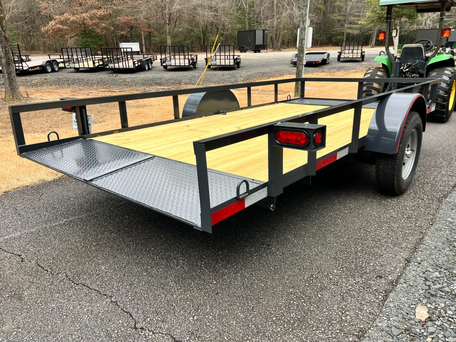 2023 Dark Gray Macon Custom Trailers 6ft X 12ft Tilt Bed , located at 1330 Rainey Rd., Macon, 31220, (478) 960-1044, 32.845638, -83.778687 - Heavy Duty Tilt Bed 6ft X 13ft Utility Trailer! Pull the Huge pin and the Trailer Tilts on its Own! 12" Tall Angle Iron Rails are 2' X 2' Size Angle Iron! This is Heavy Duty! Great for Hauling Your ATV, Golf Cart, Firewood, Mower, UTV, etc. 6ft Wide by 13ft Long Heavy Duty Trailer. Angle Iron R - Photo #6