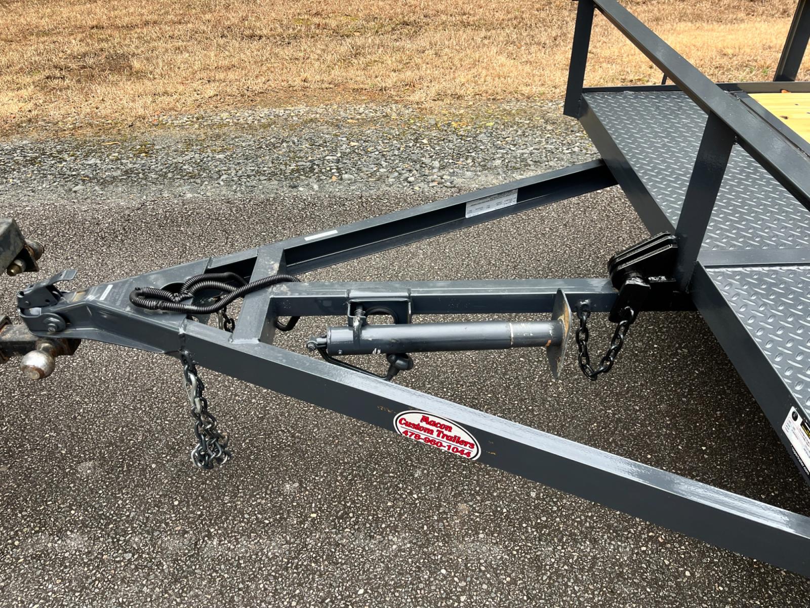 2023 Dark Gray Macon Custom Trailers 6ft X 12ft Tilt Bed , located at 1330 Rainey Rd., Macon, 31220, (478) 960-1044, 32.845638, -83.778687 - Heavy Duty Tilt Bed 6ft X 13ft Utility Trailer! Pull the Huge pin and the Trailer Tilts on its Own! 12" Tall Angle Iron Rails are 2' X 2' Size Angle Iron! This is Heavy Duty! Great for Hauling Your ATV, Golf Cart, Firewood, Mower, UTV, etc. 6ft Wide by 13ft Long Heavy Duty Trailer. Angle Iron R - Photo #8