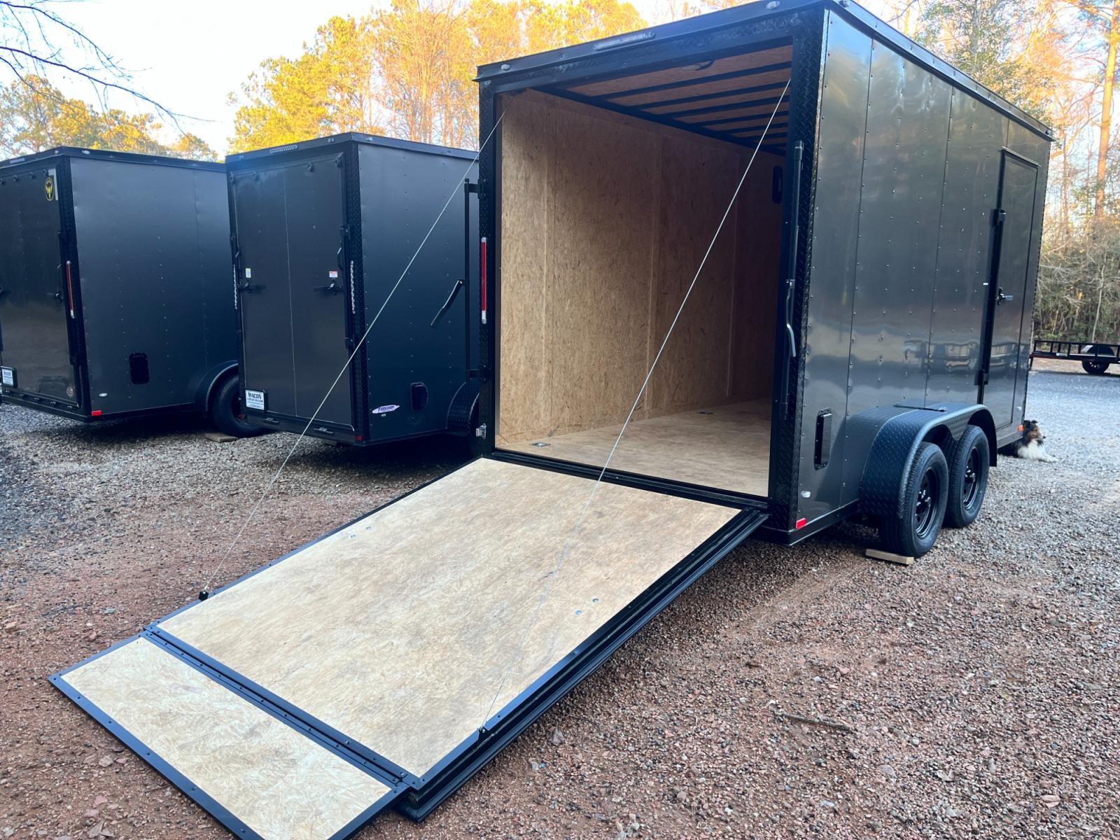 2023 .080 Charcoal Metallic w/Black Out Pkg. Elite Cargo 7ft X 14ft Tandem , located at 1330 Rainey Rd., Macon, 31220, (478) 960-1044, 32.845638, -83.778687 - Brand New 2023 "Top of the Line" Elite Cargo Brand Trailer Made in South Ga. Awesome 7ft X 14ft Tandem Enclosed Cycle Hauler & Cargo Trailer! Taller Inside Height is 7ft 6" Tall Inside & Ramp Door Clearance is 7ft! .080 Thick Metallic Charcoal Aluminum Skin is Awesome! Black Out Pkg Trim, Wider - Photo #9