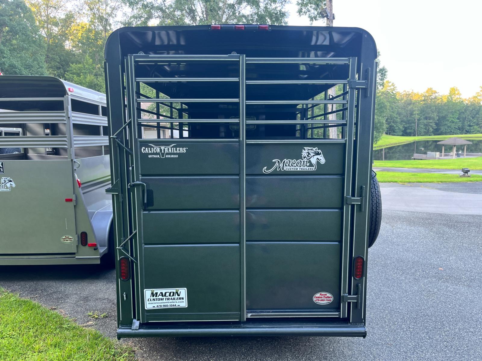 2023 Charcoal Metallic /Charcoal Calico 6ft X 16ft Livestock Trailer , located at 1330 Rainey Rd., Macon, 31220, (478) 960-1044, 32.845638, -83.778687 - Photo #6