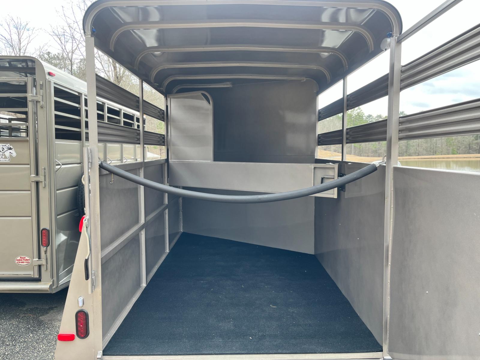 2023 Arizona Beige Bee Trailers 2 Horse Slant Durango , located at 1330 Rainey Rd., Macon, 31220, (478) 960-1044, 32.845638, -83.778687 - Brand New Model 2 Horse Slant Trailer, made by Bee Trailers in South Georgia! This is the Deluxe Durango Model Trailer, with Drop Down Window! 6ft Wide X 13ft Long Deluxe Model Tandem Axle Trailer! This is Built Using Galvanneal Coated Sheetmetal Steel! Double Lined Butt Wall, Allows for a Slam - Photo #8