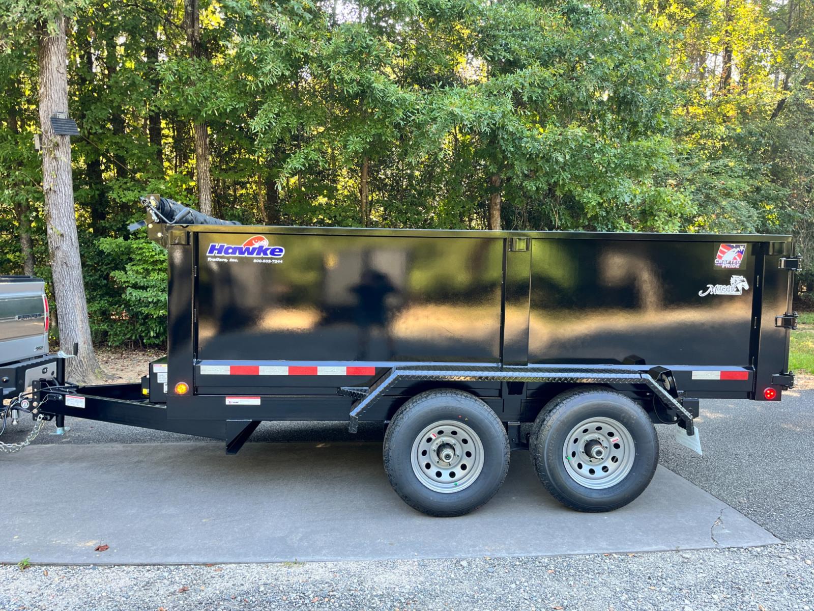 2023 Black Hawke 6ft X 12ft High Sided , located at 1330 Rainey Rd., Macon, 31220, (478) 960-1044, 32.845638, -83.778687 - Brand New 5 Ton 2023 Model Hawke Brand, 6ft X 12ft Dump Trailer! Hawke Dump Trailers are Really Awesome & Heavy Duty! This Fantastic Quality is Seen Everywhere You Look! Extra Height 36" Tall Solid Steel Plate Walls are Heavy Duty! Full Length Heavy Duty Tarp! 5 Ton Total Capacity, or 10,000lbs - Photo #9