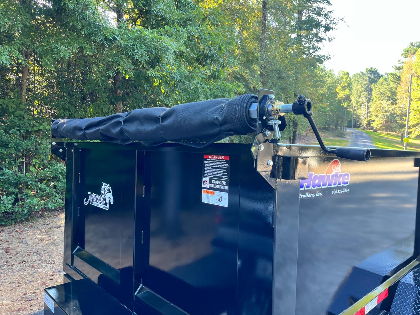 2023 Black Hawke 6ft X 12ft High Sided , located at 1330 Rainey Rd., Macon, 31220, (478) 960-1044, 32.845638, -83.778687 - Brand New 5 Ton 2023 Model Hawke Brand, 6ft X 12ft Dump Trailer! Hawke Dump Trailers are Really Awesome & Heavy Duty! This Fantastic Quality is Seen Everywhere You Look! Extra Height 36" Tall Solid Steel Plate Walls are Heavy Duty! Full Length Heavy Duty Tarp! 5 Ton Total Capacity, or 10,000lbs - Photo #8