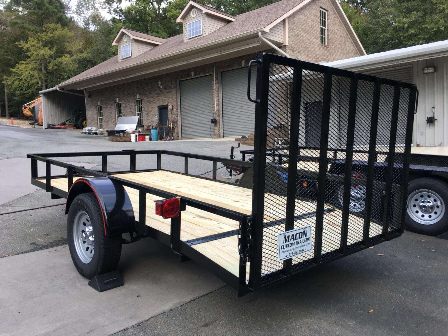 2023 Black Macon Custom Utility & Landscape , located at 1330 Rainey Rd., Macon, 31220, (478) 960-1044, 32.845638, -83.778687 - 6ft Wide X 12ft Long Utility Trailer is Really Loaded Out! 24" Beavertail Floor at the Rear, Makes it Easy to Load! Haul Lawn Tractor, Lawn Mowers, Landscaping Equipment, Water Tanks, ATV's, Etc. 3,500 lb Axle, 7 Pin Connector Heavy Duty with 2" X 3" Angle Iron Floor Joists! Most Companies Use - Photo#5
