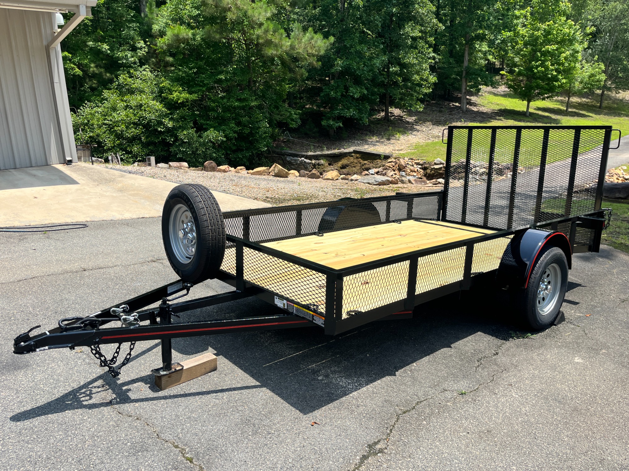 photo of Deluxe 6ftr X 12ft Utility Trailer, Beavertail, Mesh Sides, D Rings, Loaded Out!