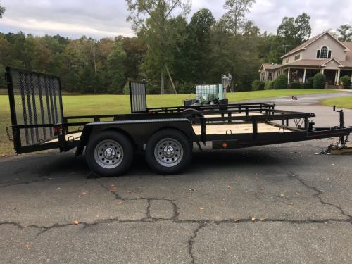 Deluxe 6.5ft X 14ft Tandem Utility Landscape Trailer, Beavertail, D Rings!