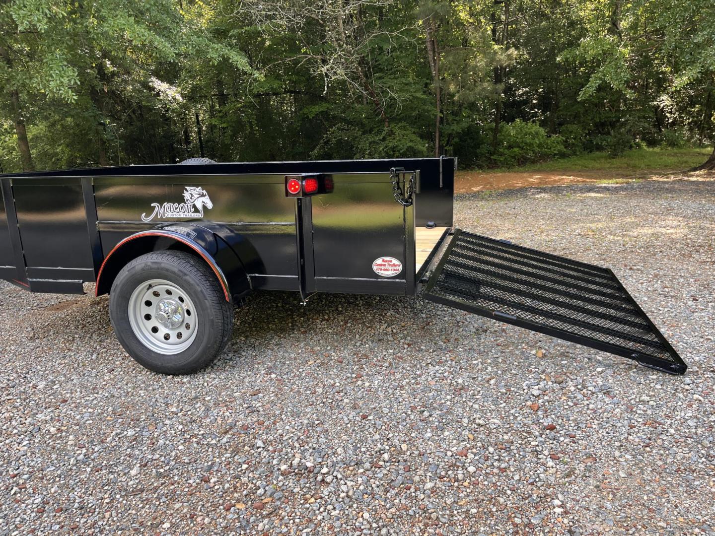 2025 Black /Black Macon Custom Trailers 6.5ft X 10ft High Sided , located at 1330 Rainey Rd., Macon, 31220, (478) 960-1044, 32.845638, -83.778687 - Deluxe 6.5ft Wide X 10ft Long High Sided Utility Landscape Trailer! Brand New, 2025 Year Model Trailer! This Bed Measures 6ft 5" Wide X 10ft Long Inside! Haul Mulch, Sod, Leaves, Limbs, Trash, Logs, Lawn Tractor, Lawn Mowers, Landscaping Equipment, Water Tanks, ATV's, Etc. One 3,500 lb Axle, St - Photo#1