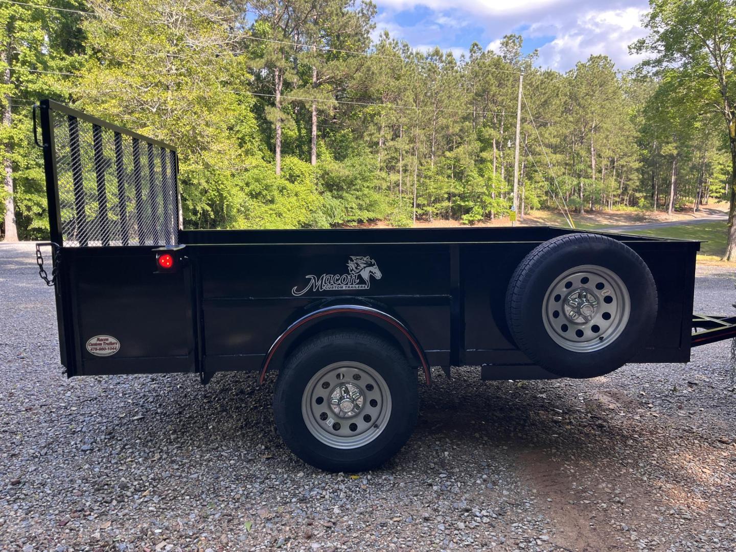 2025 Black /Black Macon Custom Trailers 6.5ft X 10ft High Sided , located at 1330 Rainey Rd., Macon, 31220, (478) 960-1044, 32.845638, -83.778687 - Deluxe 6.5ft Wide X 10ft Long High Sided Utility Landscape Trailer! Brand New, 2025 Year Model Trailer! This Bed Measures 6ft 5" Wide X 10ft Long Inside! Haul Mulch, Sod, Leaves, Limbs, Trash, Logs, Lawn Tractor, Lawn Mowers, Landscaping Equipment, Water Tanks, ATV's, Etc. One 3,500 lb Axle, St - Photo#3