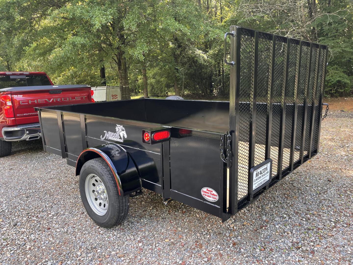 2025 Black /Black Macon Custom Trailers 6.5ft X 10ft High Sided , located at 1330 Rainey Rd., Macon, 31220, (478) 960-1044, 32.845638, -83.778687 - Deluxe 6.5ft Wide X 10ft Long High Sided Utility Landscape Trailer! Brand New, 2025 Year Model Trailer! This Bed Measures 6ft 5" Wide X 10ft Long Inside! Haul Mulch, Sod, Leaves, Limbs, Trash, Logs, Lawn Tractor, Lawn Mowers, Landscaping Equipment, Water Tanks, ATV's, Etc. One 3,500 lb Axle, St - Photo#11