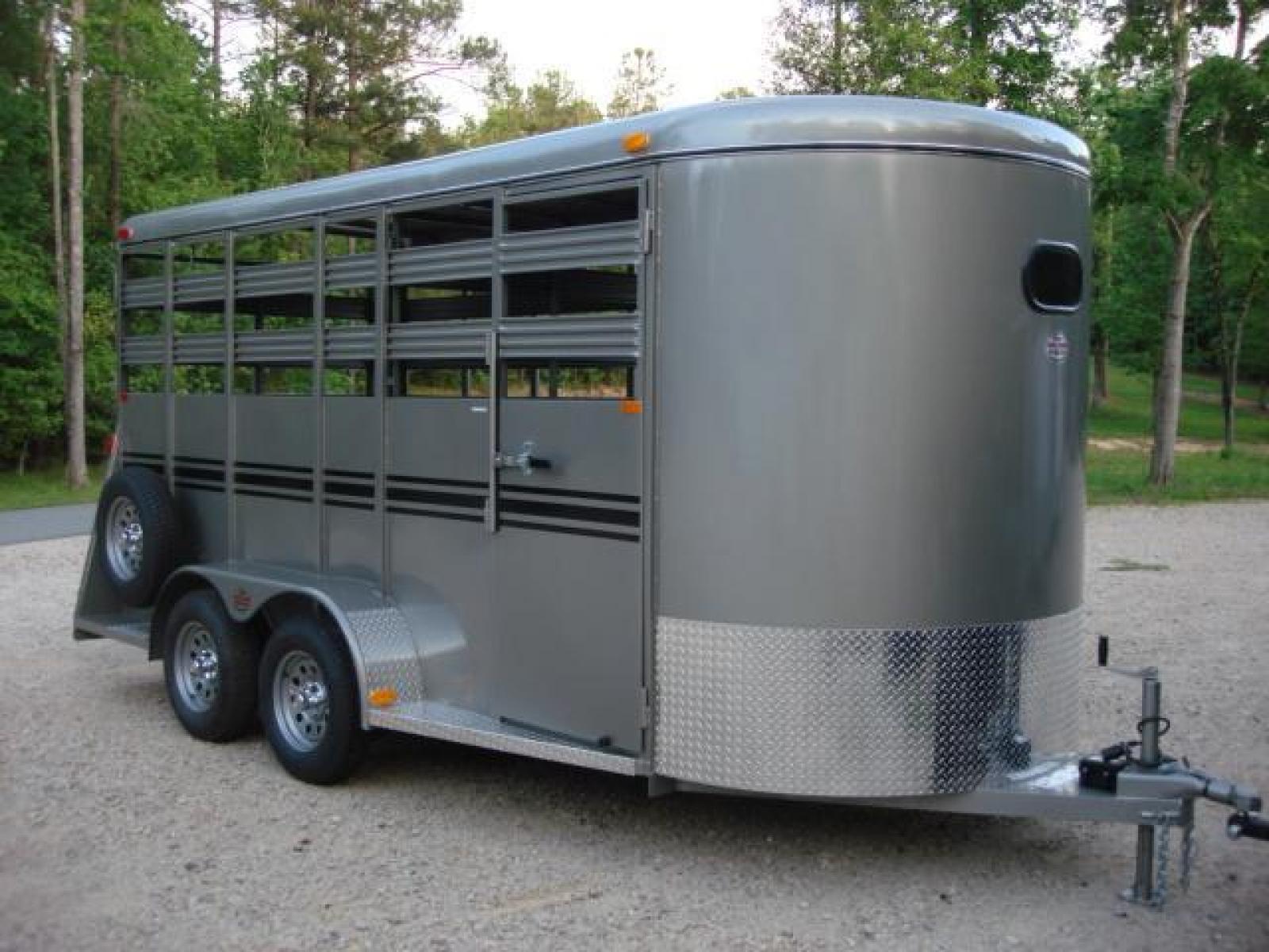 2022 Pewter Metallic! Bee Trailers Horse & Livestock , located at 1330 Rainey Rd., Macon, 31220, (478) 960-1044, 32.845638, -83.778687 - Photo #0