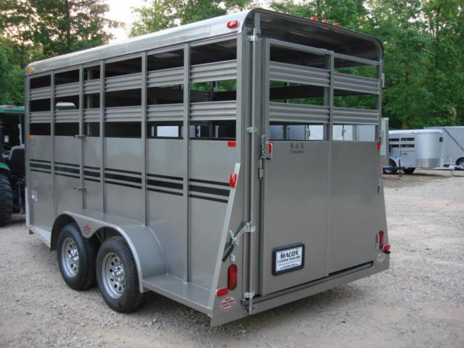 2022 Pewter Metallic! Bee Trailers Horse & Livestock , located at 1330 Rainey Rd., Macon, 31220, (478) 960-1044, 32.845638, -83.778687 - Photo #2