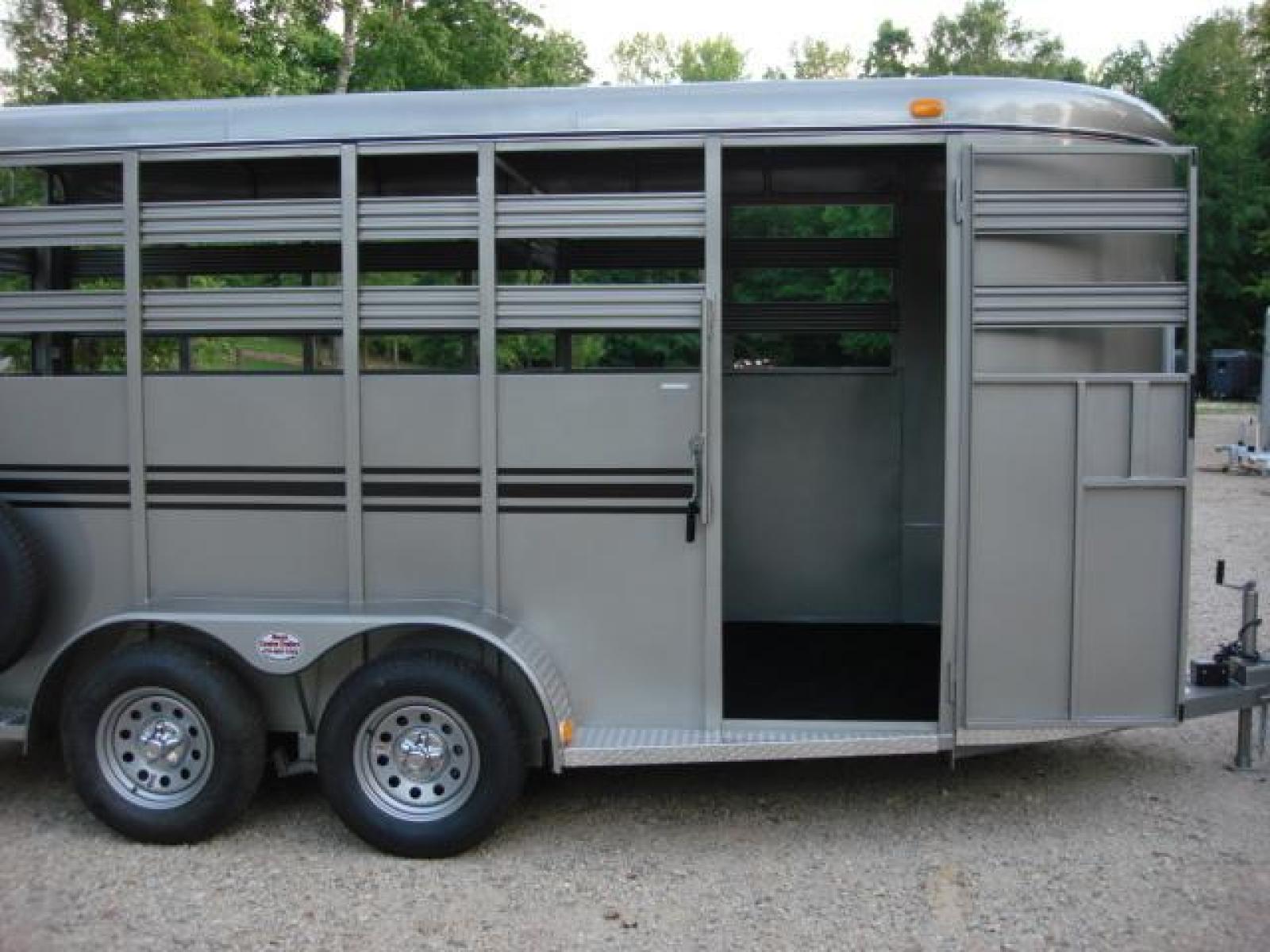 2022 Pewter Metallic! Bee Trailers Horse & Livestock , located at 1330 Rainey Rd., Macon, 31220, (478) 960-1044, 32.845638, -83.778687 - Photo #3