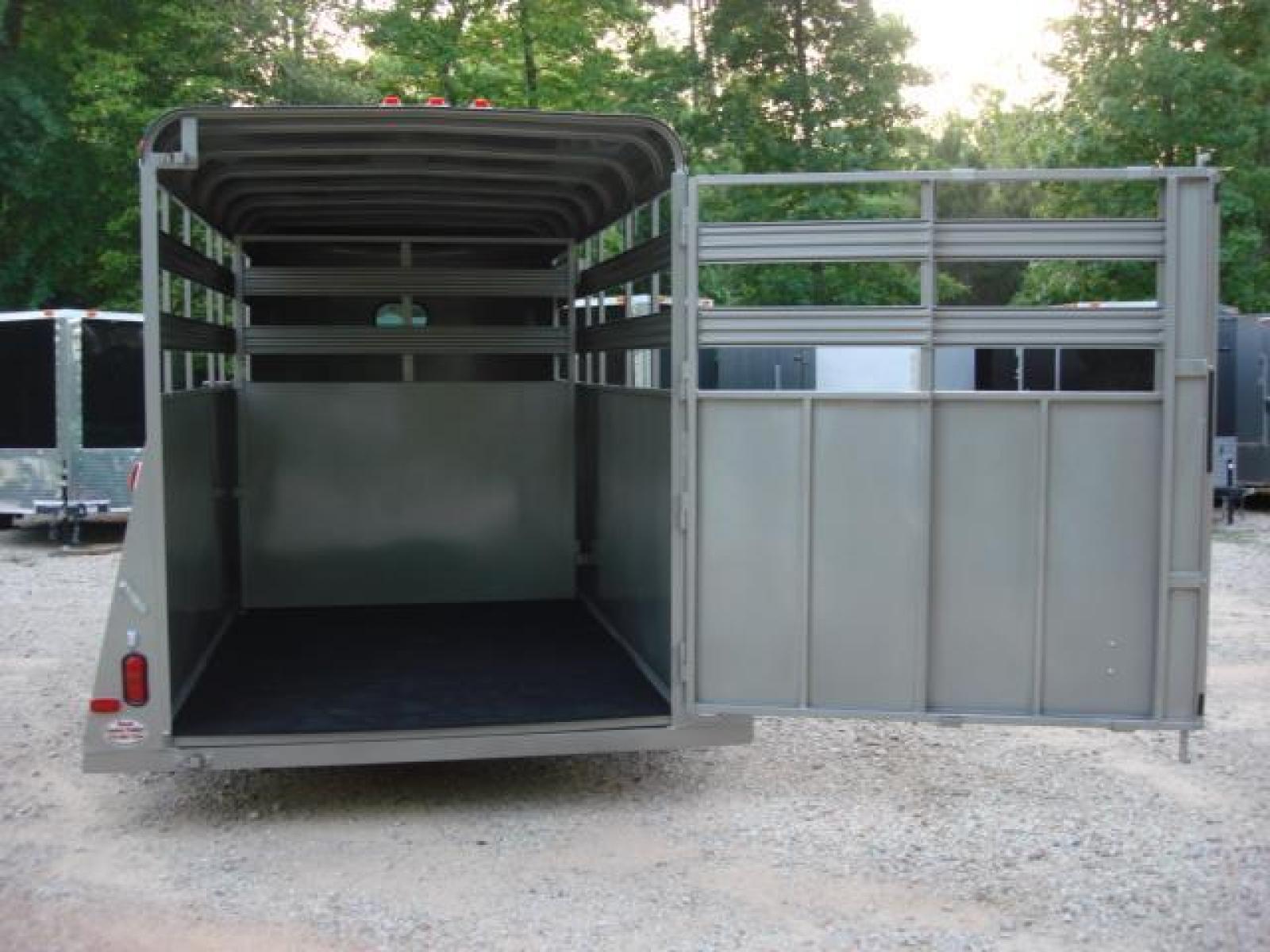 2022 Pewter Metallic! Bee Trailers Horse & Livestock , located at 1330 Rainey Rd., Macon, 31220, (478) 960-1044, 32.845638, -83.778687 - Photo #4