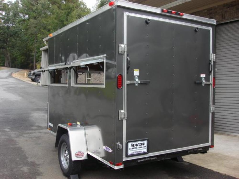 2021 Charcoal Metallic Freedom 6ft X 10ft Hunting Trailer , located at 1330 Rainey Rd., Macon, 31220, (478) 960-1044, 32.845638, -83.778687 - Photo #10