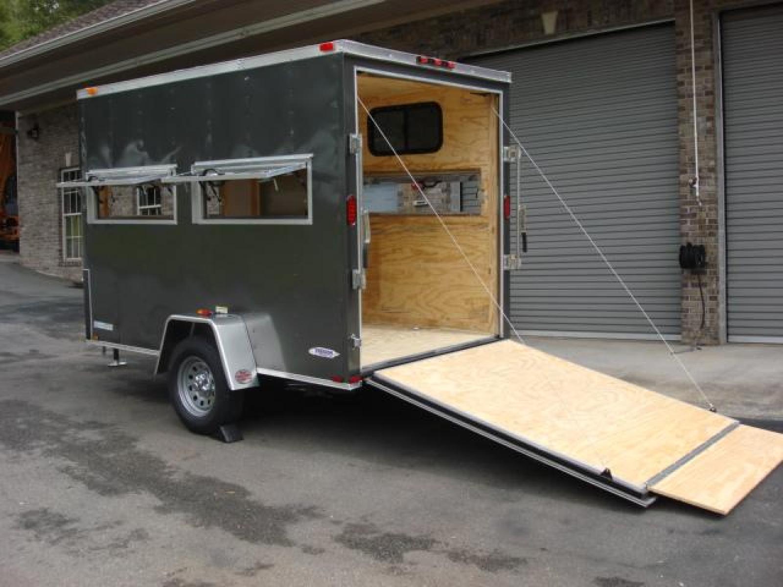 2023 Charcoal Metallic Freedom 6ft X 10ft Hunting Trailer , located at 1330 Rainey Rd., Macon, 31220, (478) 960-1044, 32.845638, -83.778687 - We Sold This Trailer to a Customer in Tennessee, for His Handicapped Son to Hunt Inside! We Could Special Order You One in About 6 Weeks! Call for Current Price! This Price can Vary! Brand New Enclosed Hunting Trailer! Haul Your ATV and Then Hunt From The Same Trailer! Stay Warm & Dry Whil - Photo #11