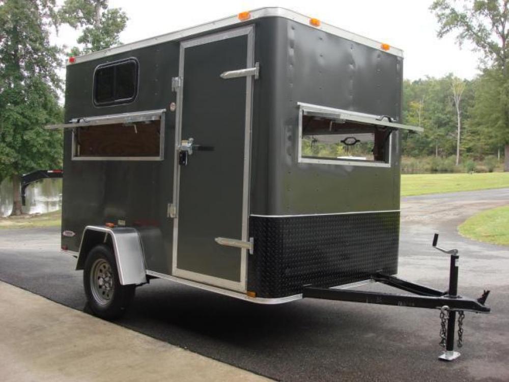 2021 Charcoal Metallic Freedom 6ft X 10ft Hunting Trailer , located at 1330 Rainey Rd., Macon, 31220, (478) 960-1044, 32.845638, -83.778687 - Photo #1