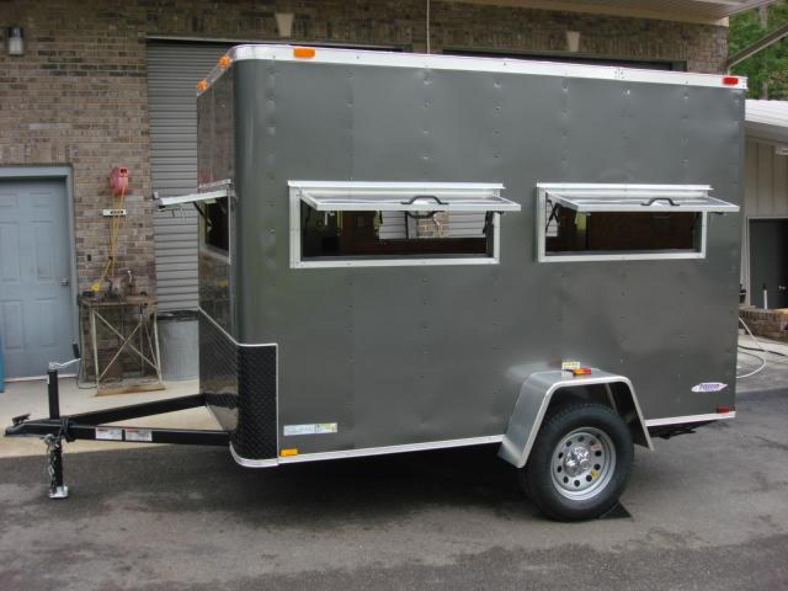 2023 Charcoal Metallic Freedom 6ft X 10ft Hunting Trailer , located at 1330 Rainey Rd., Macon, 31220, (478) 960-1044, 32.845638, -83.778687 - Photo #3