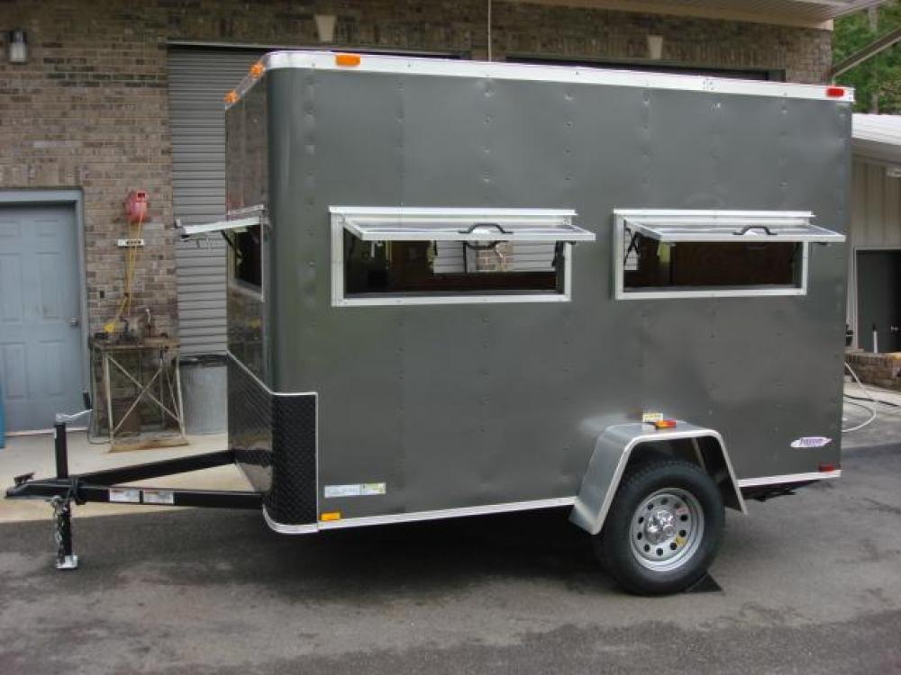2021 Charcoal Metallic Freedom 6ft X 10ft Hunting Trailer , located at 1330 Rainey Rd., Macon, 31220, (478) 960-1044, 32.845638, -83.778687 - Photo #3